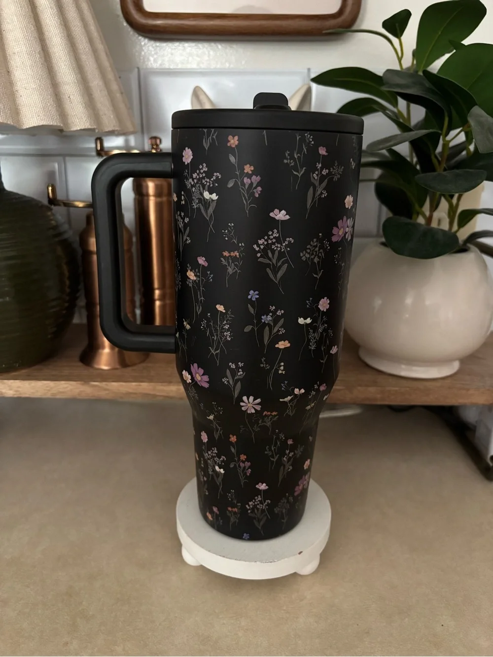 HYDROJUG 40oz Traveler Midnight Floral Design Limited Edition!